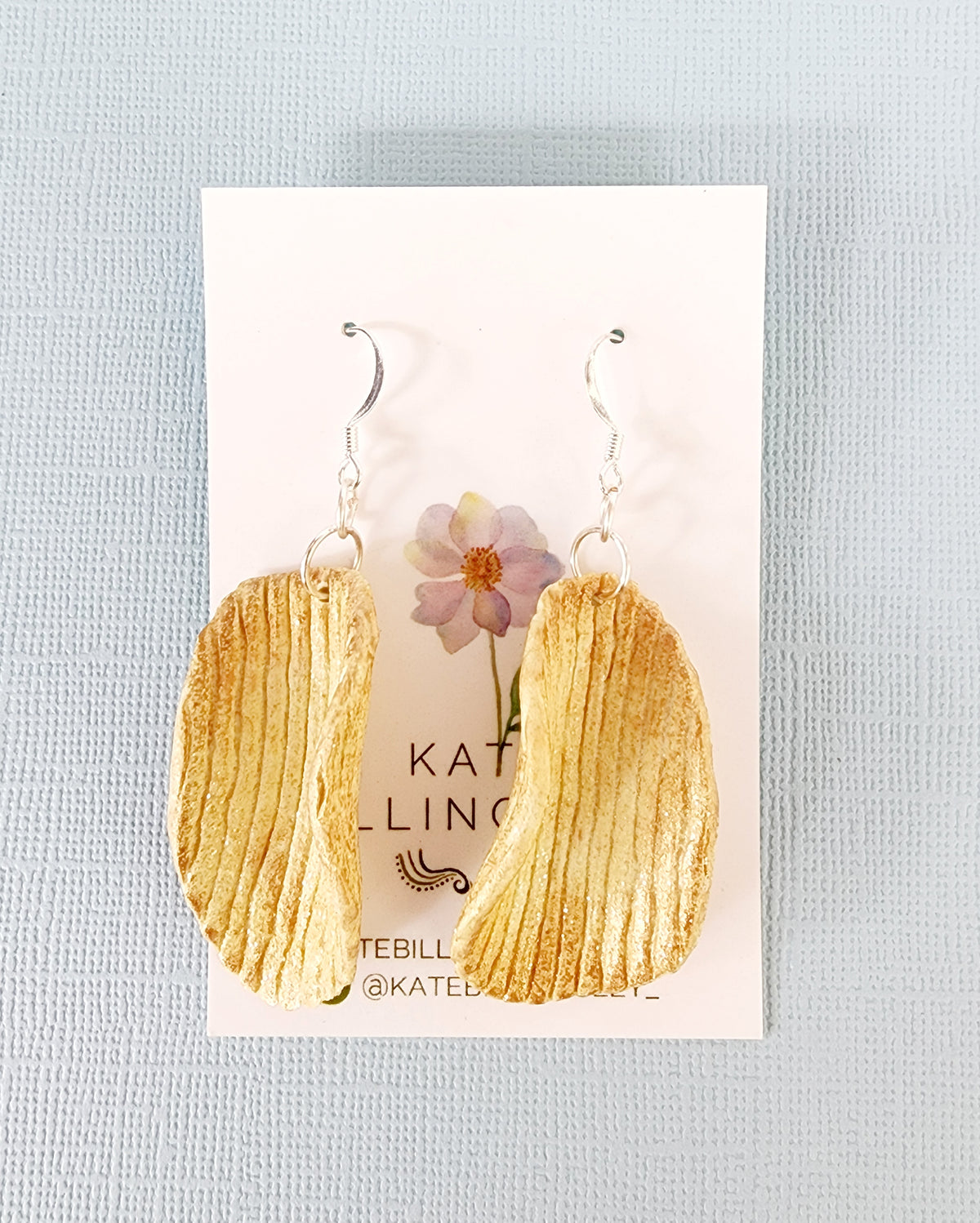 Potato Chip Medium Designer Dangles - Polymer Clay
