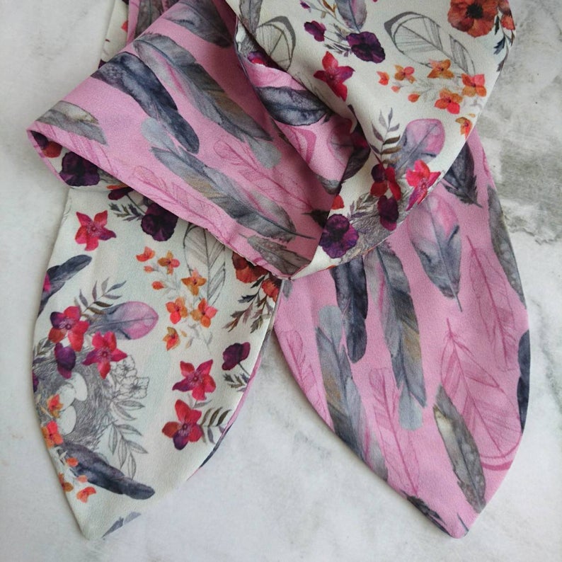 Feathered Nest Reversible Headscarf