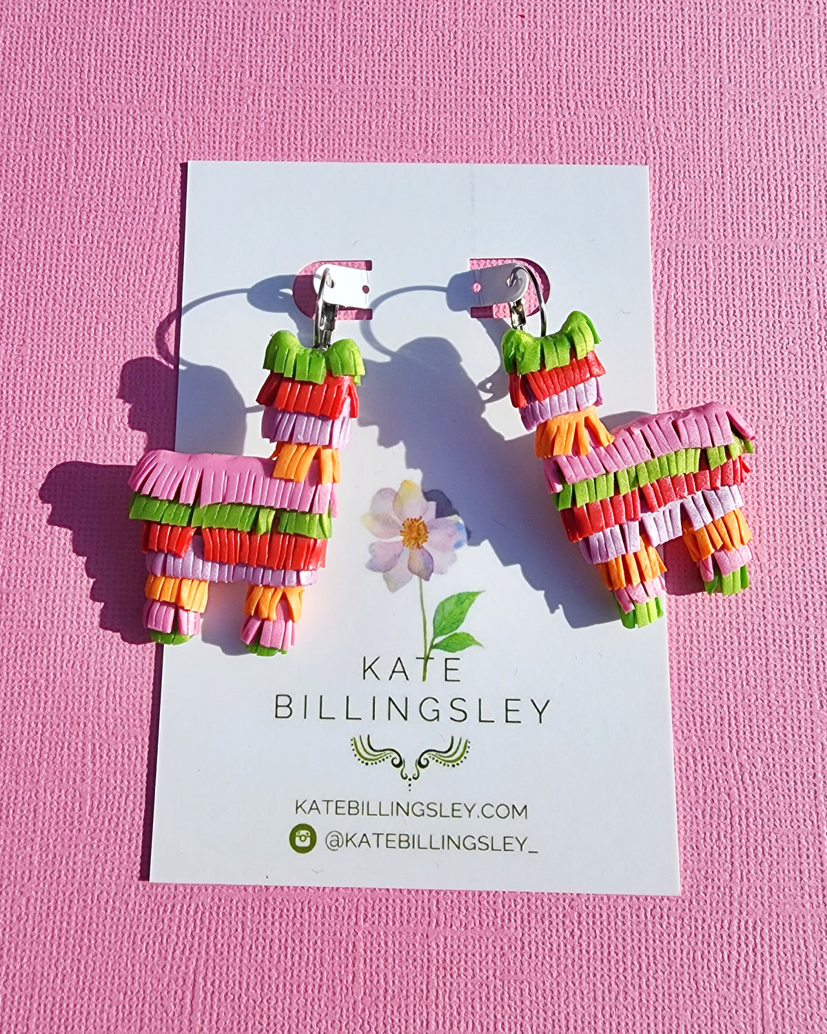 Tutti Frutti Alpaca Piñata Large Designer Dangles - Polymer Clay