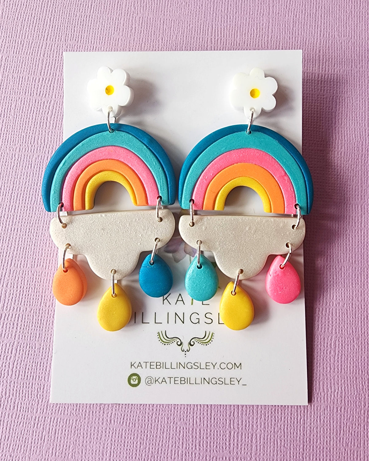 Carnival Rainbow Mega Designer Dangles - Polymer Clay