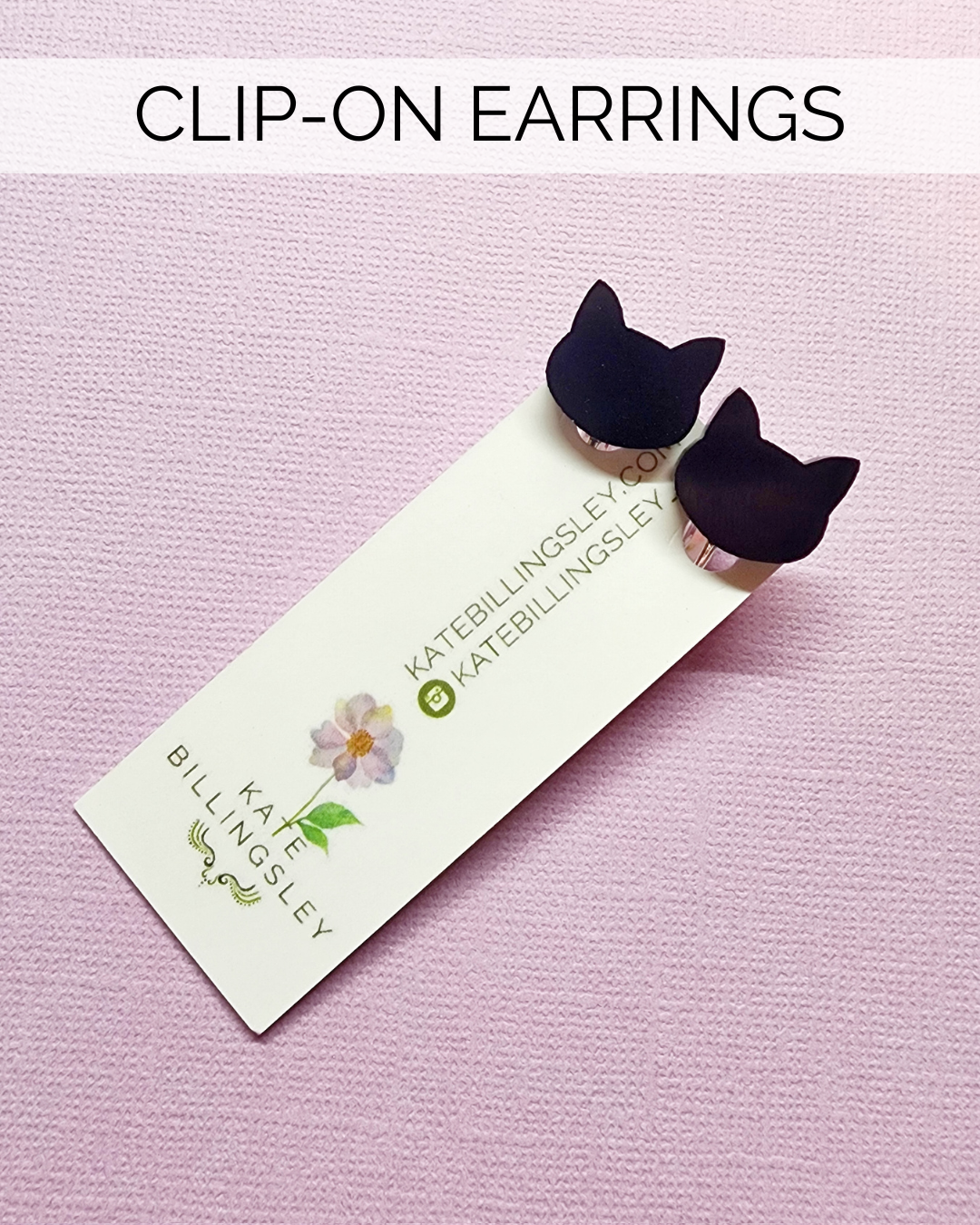 CLIP ON Black Cat Mini Clip-ons