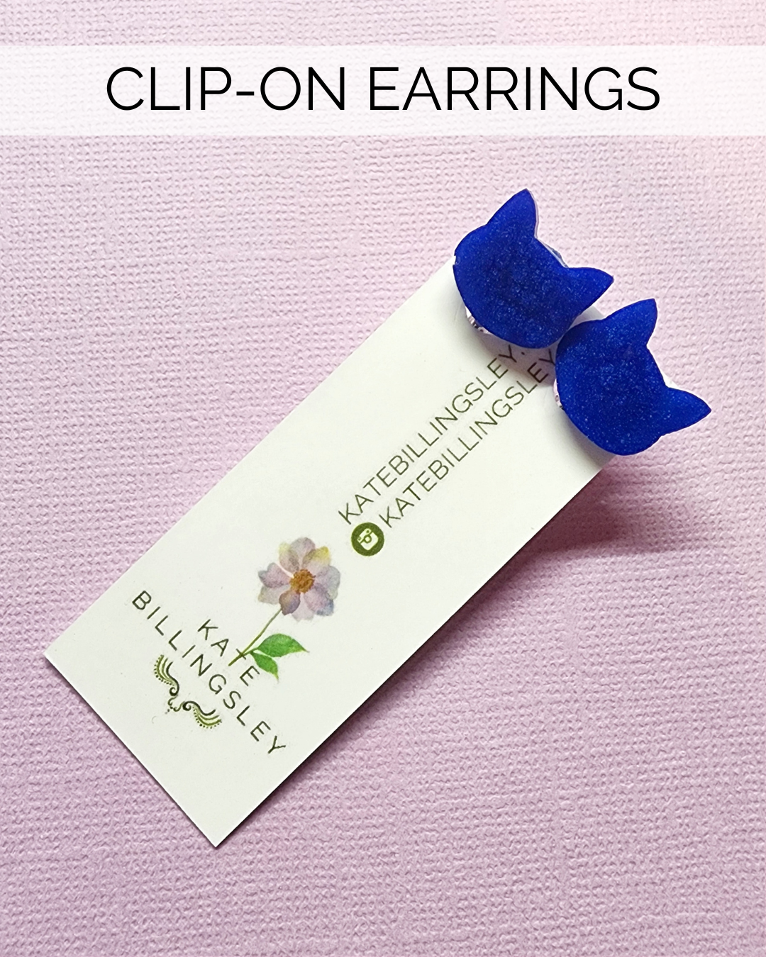 CLIP ON Blue Cat Mini Clip-ons